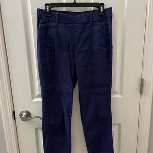 J. Jill Linen Stretch Pants in Deep Navy